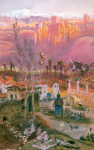 Granada by Antonio Munoz Degrain - Oil Painting Reproduction