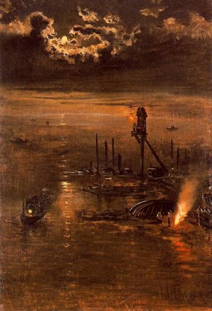 Nocturno Veneciano Oil painting by Antonio Munoz Degrain