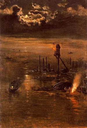 Nocturno Veneciano by Antonio Munoz Degrain - Oil Painting Reproduction