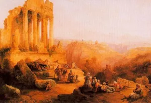Ruinas en las Inmediaciones de Jerusalen by Antonio Munoz Degrain - Oil Painting Reproduction