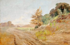 Hazy Day by Antonio Parreiras Oil Painting