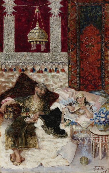 Main Product Photo of Harem song Painting by Antonio Rivas
