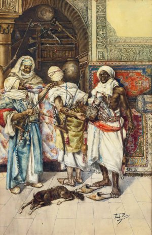 The Guards by Antonio Rivas Oil Painting