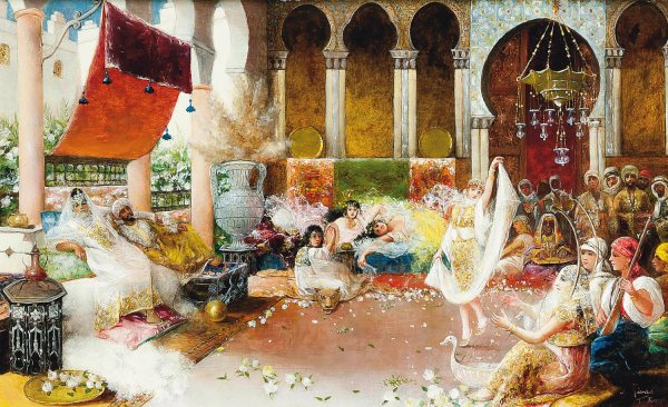 Main Product Photo of The harem dancer Painting by Antonio Rivas