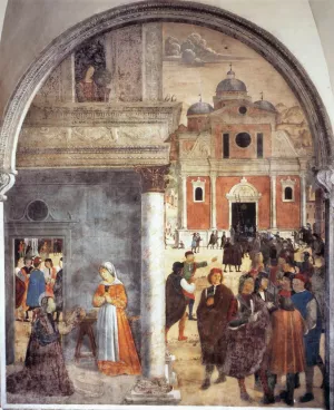 Scene from the Life of St Benedict by Antonio Solario Oil Painting