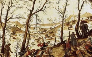 The Death of Adonis Oil painting by Antonio Tempesta