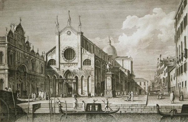 Main Product Photo of Piazza Santi Giovanni e Paolo Painting by Antonio Visentini