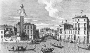 San Geremia and the Entrance of Cannaregio by Antonio Visentini - Oil Painting Reproduction