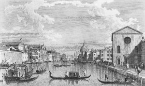 The Canal Grande from Santa Croce to the East