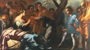 A Group Of Figures With Musicians And A Young Boy by Antonio Zanchi Oil Painting