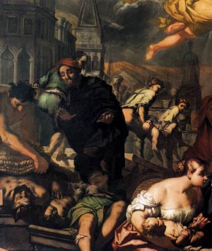 The Virgin Appears to the Plague Victims Detail