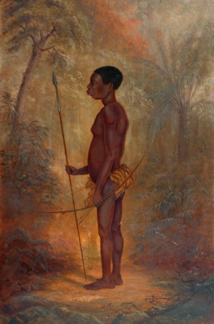 Akka Man by Antonio Zeno Shindler Oil Painting