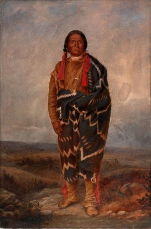 Apache Indian by Antonio Zeno Shindler Oil Painting