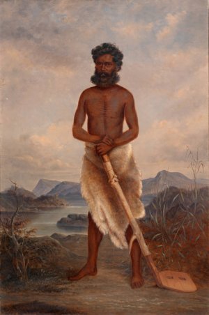 Australian Man by Antonio Zeno Shindler Oil Painting