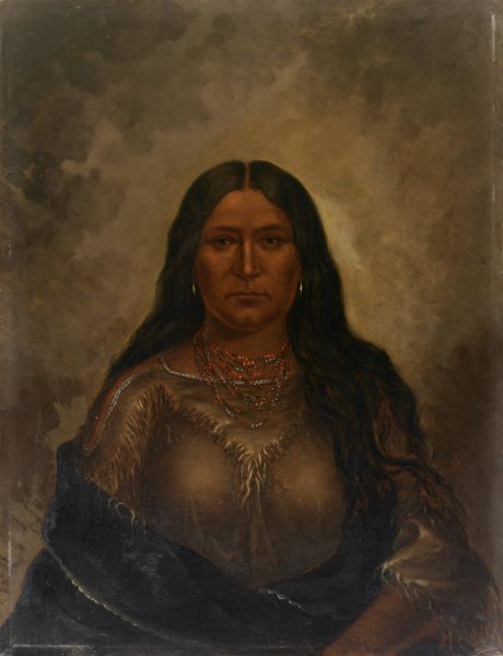 Chan-ku-wash-te-mine  by Antonio Zeno Shindler - Hand-Painted Oil Painting Reproduction
