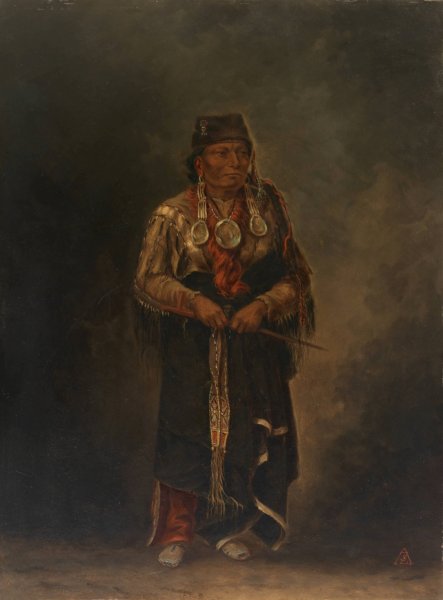 Main Product Photo of Chunka-ah-luta  Painting by Antonio Zeno Shindler
