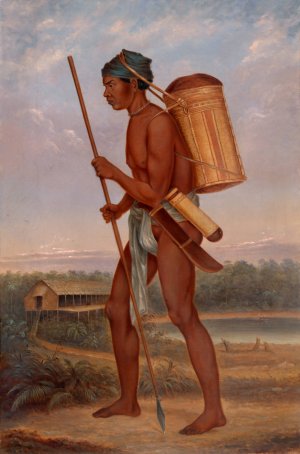 Diak Man by Antonio Zeno Shindler Oil Painting