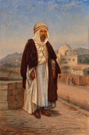 Kabyle Algerian by Antonio Zeno Shindler Oil Painting