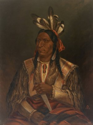 Keokuk by Antonio Zeno Shindler Oil Painting