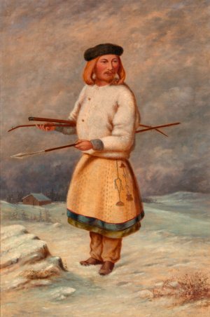 Lithuanian Man by Antonio Zeno Shindler Oil Painting