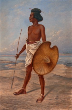 Nubian by Antonio Zeno Shindler Oil Painting