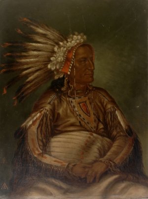 O-mata-ah-luta by Antonio Zeno Shindler Oil Painting