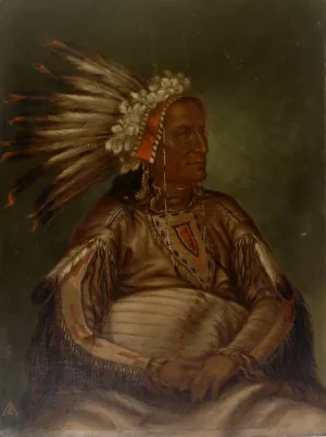 O-mata-ah-luta by Antonio Zeno Shindler Oil Painting
