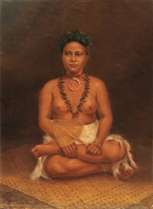 Samoan Woman by Antonio Zeno Shindler Oil Painting