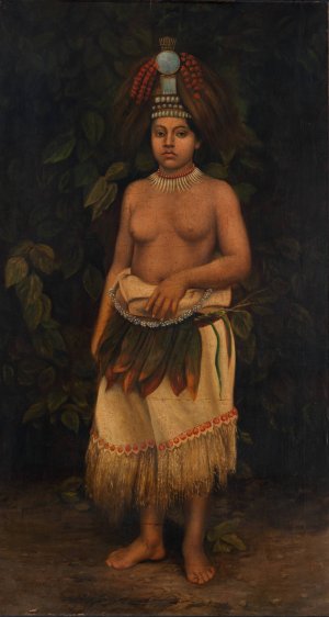 Samoan Woman by Antonio Zeno Shindler Oil Painting
