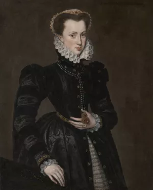 Portrait of a Court Lady by Antonis Mor (Follower) Oil Painting