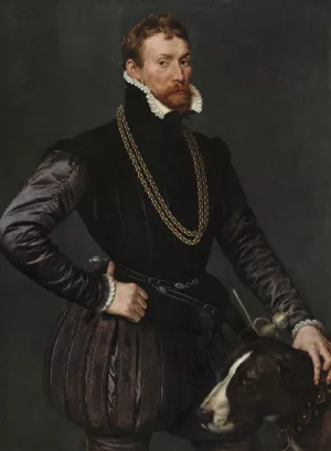 Portrait of a Gentleman by Antonis Mor Oil Painting