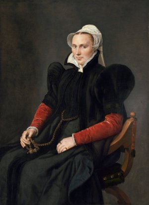 Portrait of a Seated Woman by Antonis Mor Oil Painting