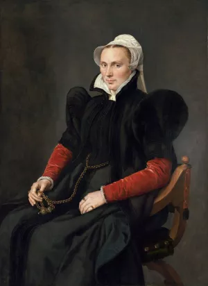 Portrait of a Seated Woman by Antonis Mor Oil Painting
