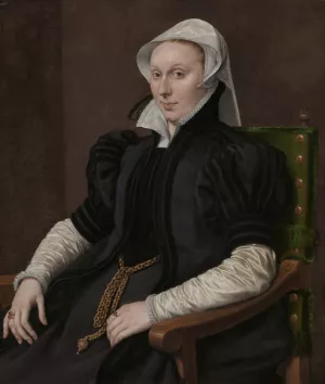 Portrait of Anne Fernely by Antonis Mor Oil Painting