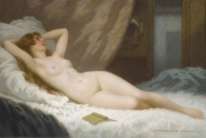 A Moment Of Repose by Antony Troncet Oil Painting