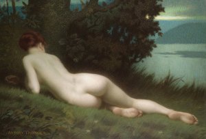 Au Bord Du Lac by Antony Troncet Oil Painting