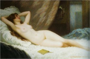 Un Moment de Repos by Antony Troncet Oil Painting