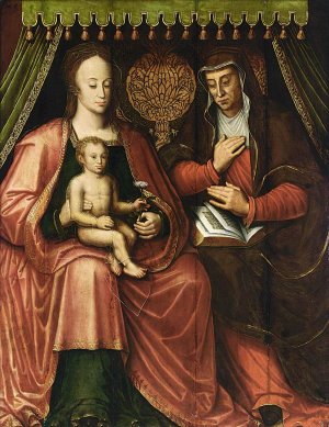 Virgin and Child with St Anne