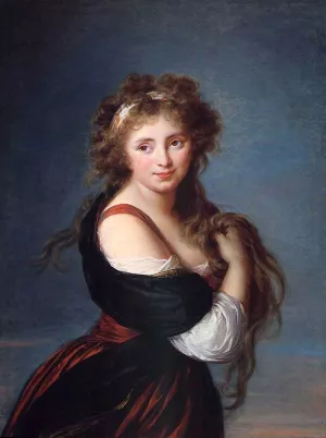 Portrait of Hyacinthe Gabrielle Roland by Elisabeth Vigee-Lebrun Oil Painting