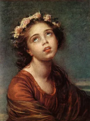 The Daughter's Portrait by Elisabeth Vigee-Lebrun Oil Painting