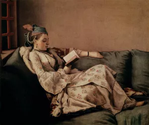 Marie-Adalaide of France Dressed in Turkish Costume Oil painting by Etienne Liotard