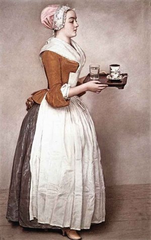 The Chocolate Girl by Etienne Liotard Oil Painting