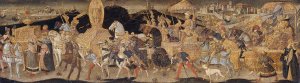 Front Panel of a Cassone by Apollonio Di Giovanni Oil Painting