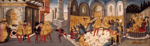The Assassination and Funeral of Julius Caesar by Apollonio Di Giovanni Oil Painting