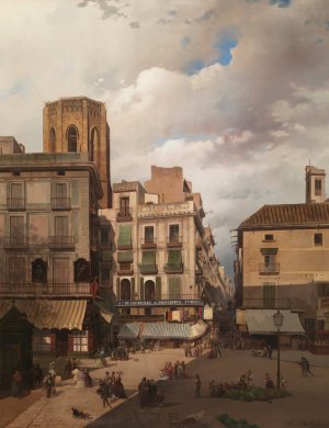 Pla de la Boqueria by Aquiles Batiztutzzi Oil Painting