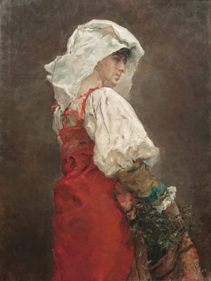 Peasant in Rome by Arcadi Mas I Fondevila Oil Painting