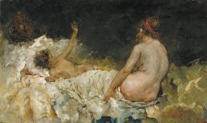 Study by Arcadi Mas I Fondevila Oil Painting