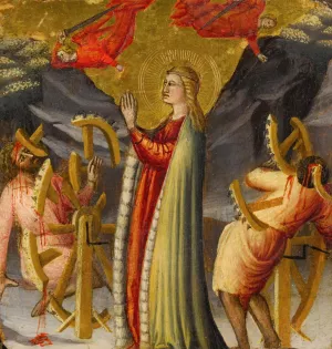 Martyrdom of St. Catherine by Arcangelo Di Cola Da Camerino Oil Painting