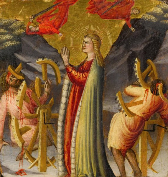 Martyrdom of St. Catherine by Arcangelo Di Cola Da Camerino - Hand-Painted Oil Painting Reproduction