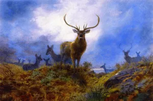 The Last Chance Before Dark by Archibald Thorburn - Oil Painting Reproduction